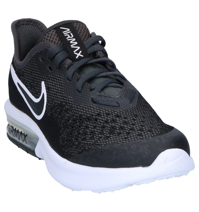 Nike Air Max Baskets basses en Gris en textile (249817)