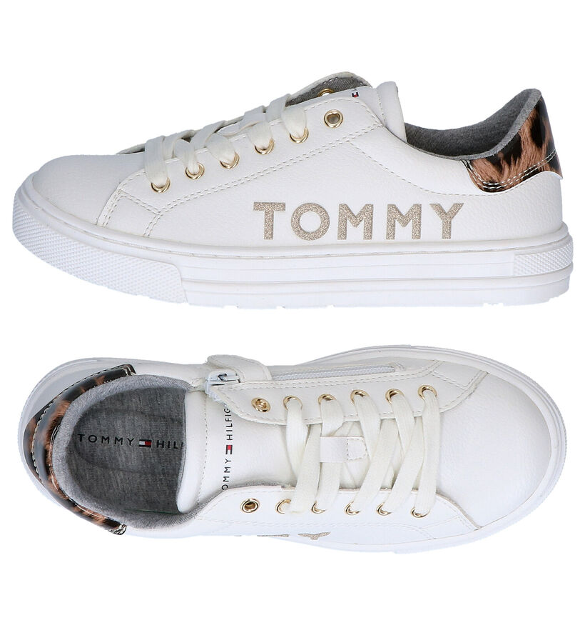 Tommy Hilfiger Witte Veterschoenen in kunstleer (279887)