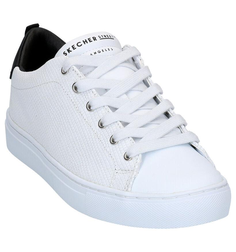 Skechers Side Street Chaussures à lacets en Blanc en simili cuir (291943)