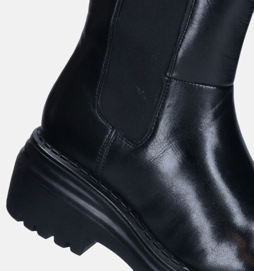 Hosis Print Bottines Chelsea en Noir pour femmes (343656)