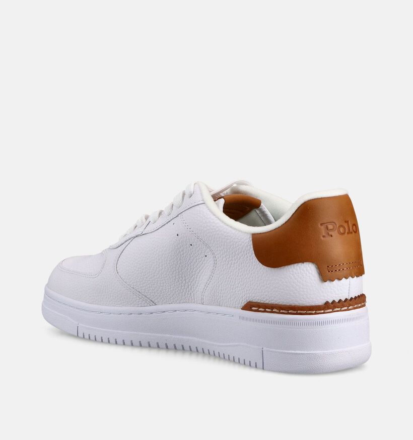 Polo Ralph Lauren Mastercourt Chaussures plates en Blanc pour hommes (369551) - pour semelles orthop&eacute;diques