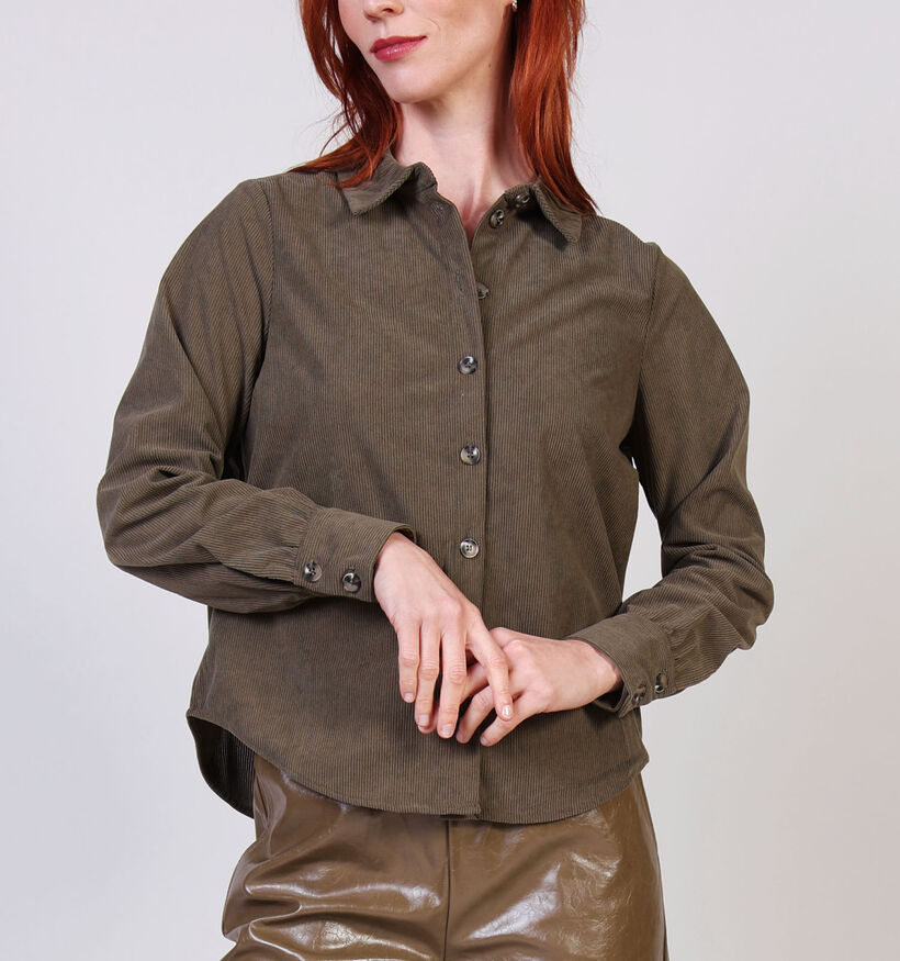 Vero Moda Melly Chemise en Vert pour femmes (364545)