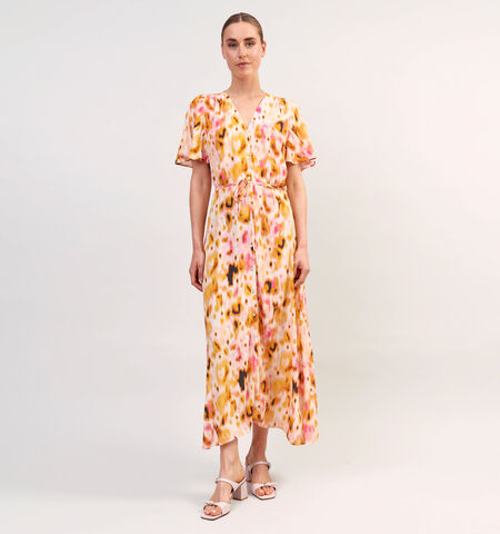 Robe longue jaune