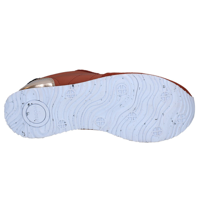 Woden Nora Chaussures à lacets en Orange en textile (277418)