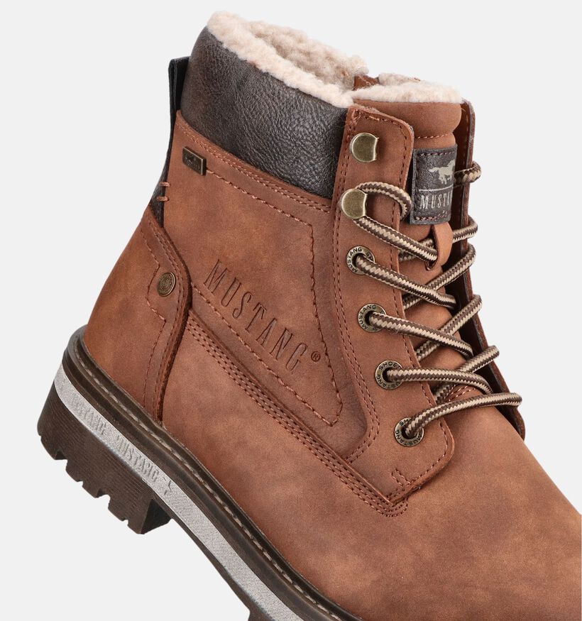 Mustang Cognac Boots met Veters voor heren (378971)