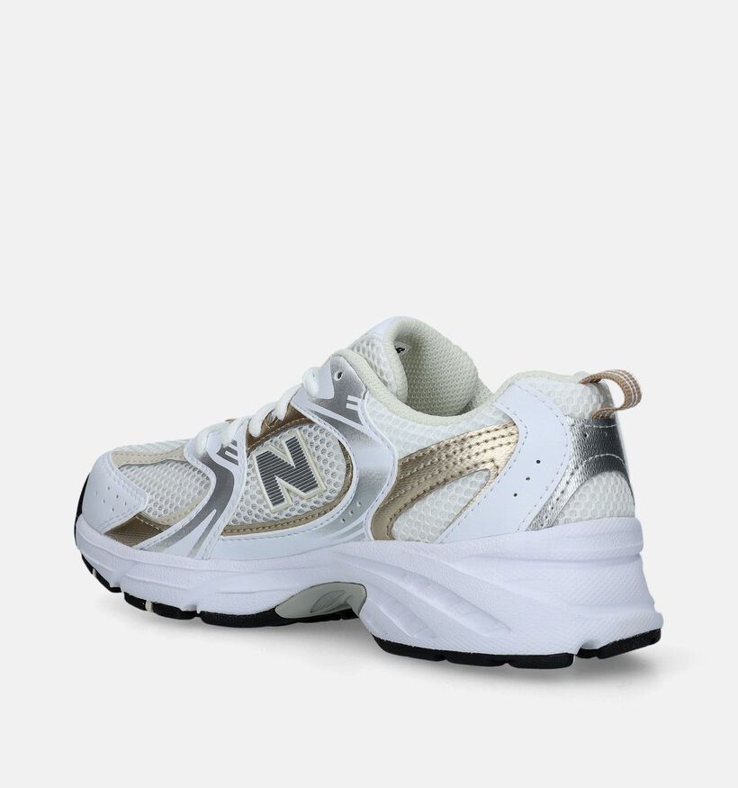 New Balance GR 530 Baskets en Blanc pour filles, garçons (343099)