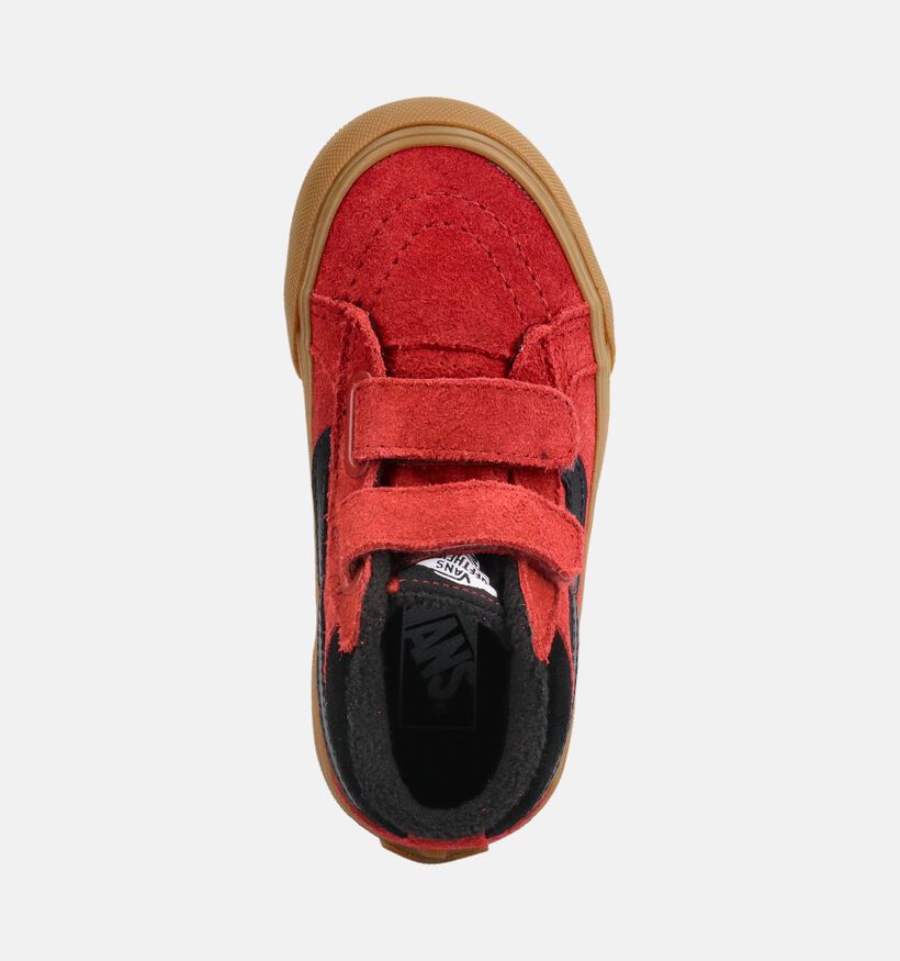 Vans SK8 MID Reissue Rode/Zwarte Sneakers voor jongens, meisjes (376410)
