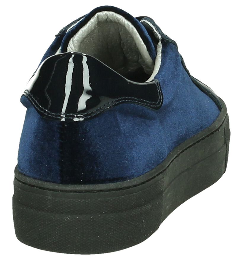 Blauwe Velours Hip Sneakers, , pdp