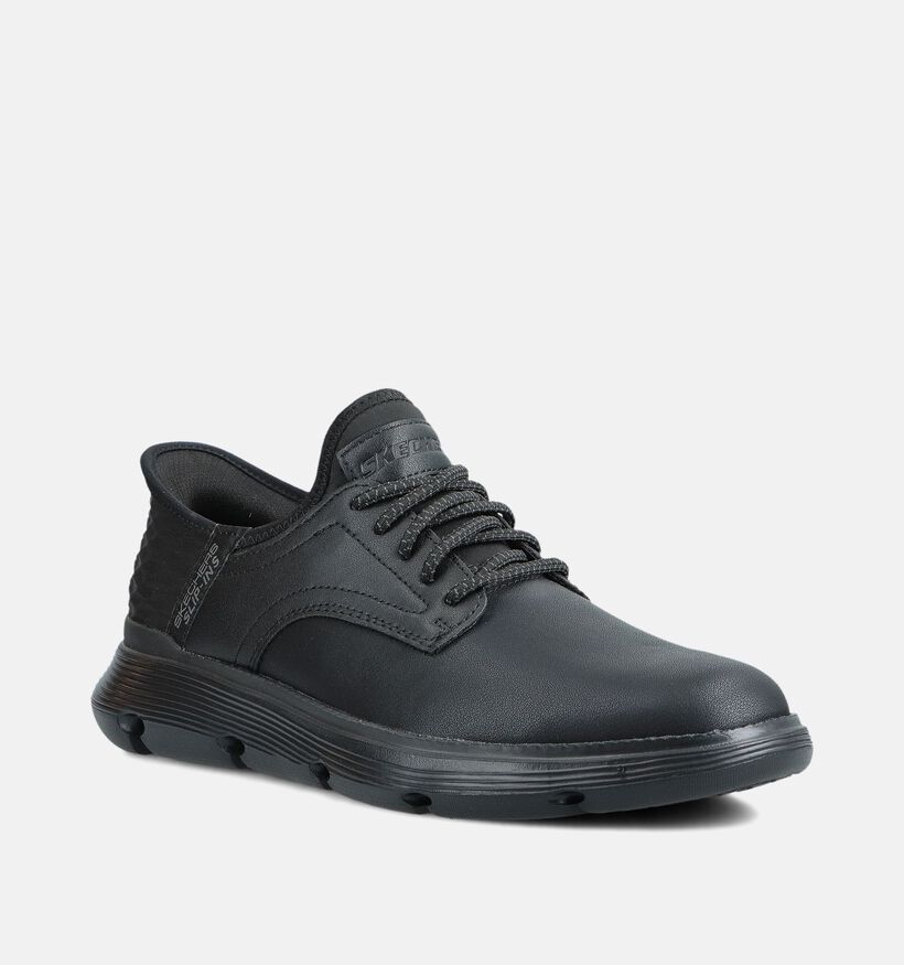 Skechers Garza Gervin Zwarte Slip-in Sneakers voor heren (371034)
