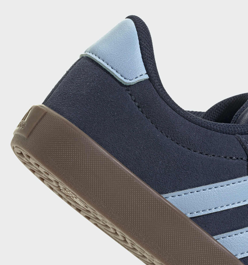 adidas VL Court 3.0 Baskets en Bleu pour gar&ccedil;ons (380589)