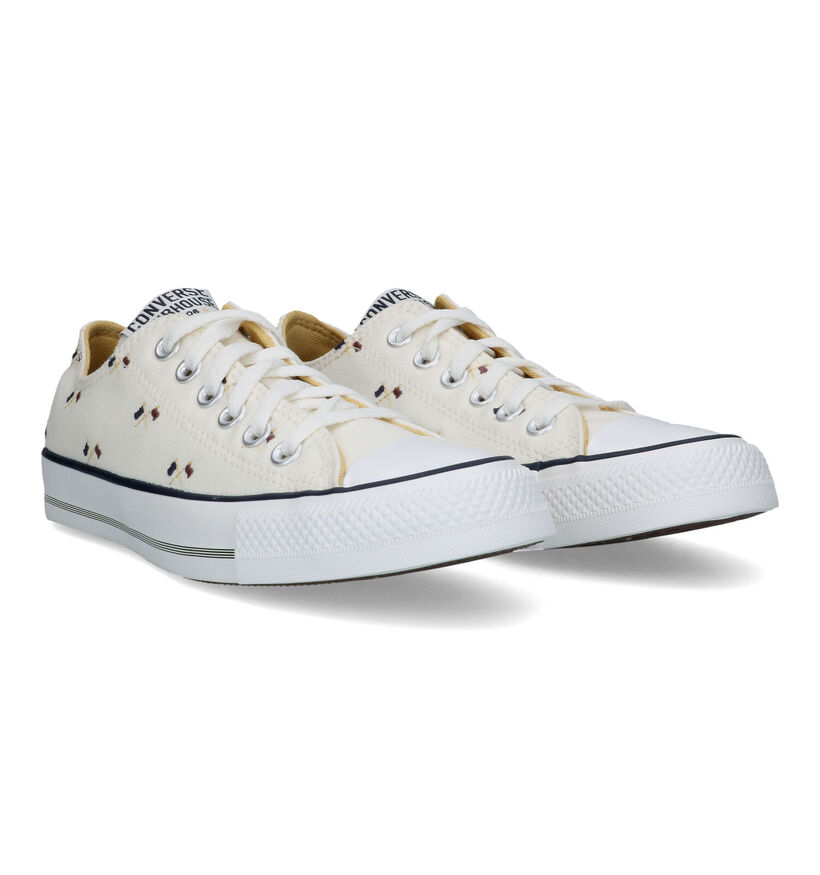 Convers Chuck Taylor All Star Baskets en Écru pour femmes (325480)