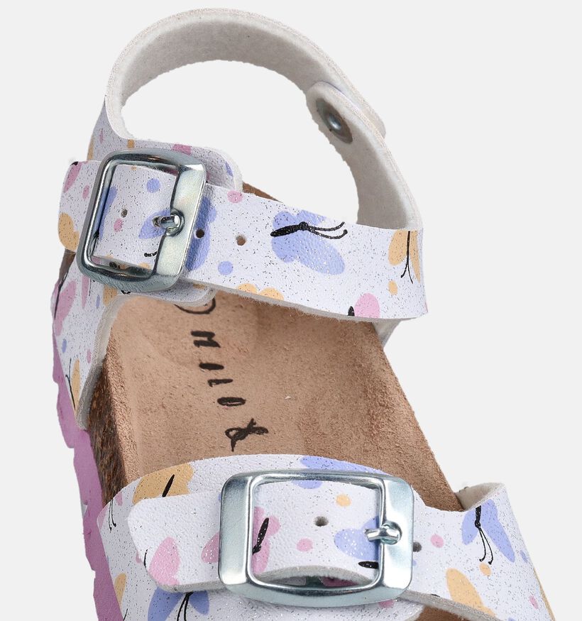 Milo & Mila Butterflies Sandales en Blanc pour filles (369852)