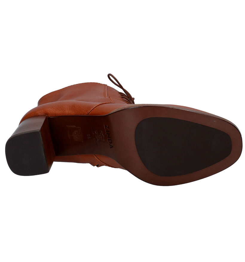 Zinda Bottines à lacets en Cognac en cuir (298900)