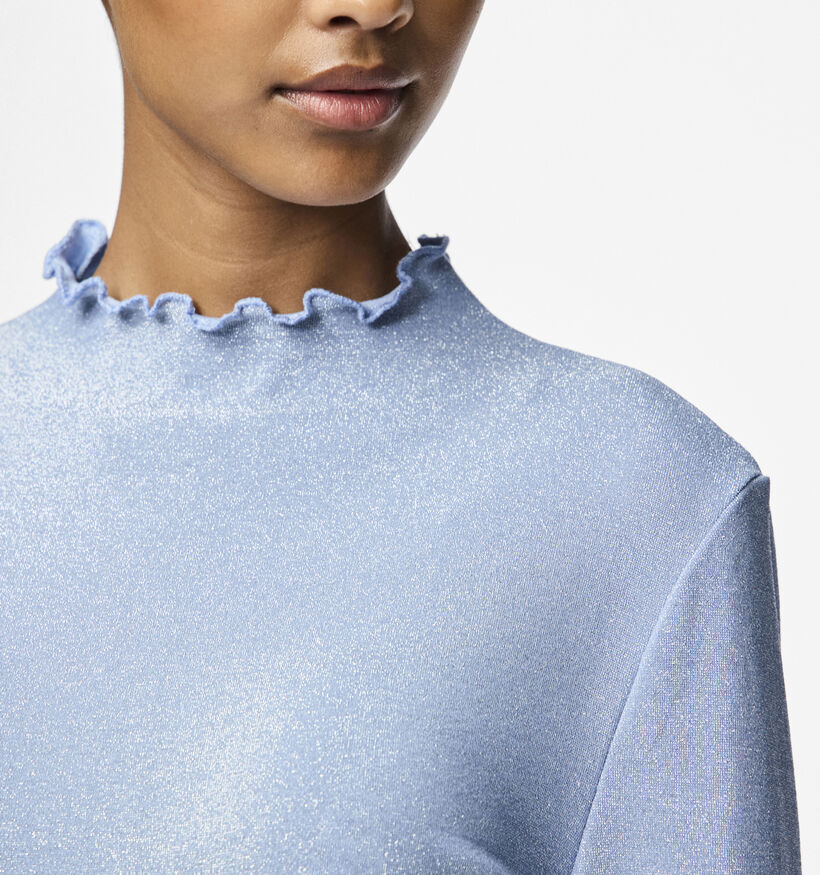 Pieces Sandra Blauwe Longsleeve voor dames (348364)