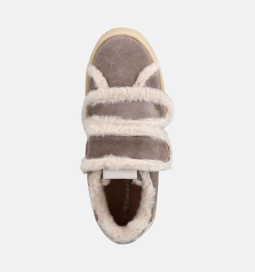 Tamaris Taupe Schoenen met Velcro voor dames (381082) - geschikt voor steunzolen