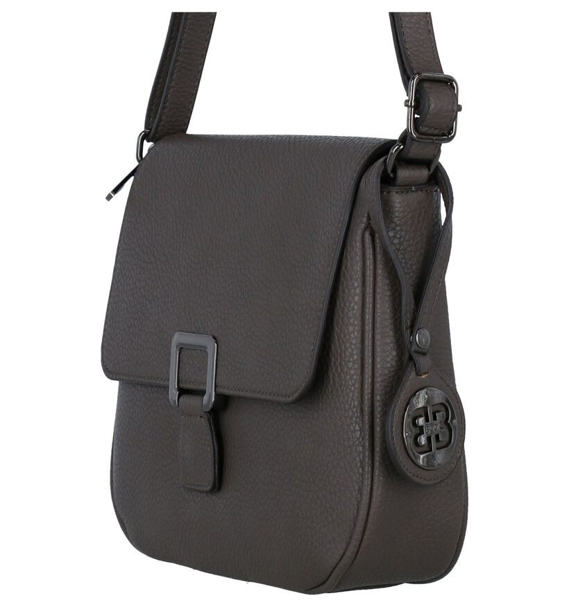 BOO! Salto Taupe Crossbody Tas in kunstleer (282549)