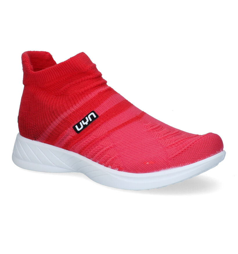 UYN X-Cross Baskets en Rouge pour femmes (303134) - pour semelles orthopédiques