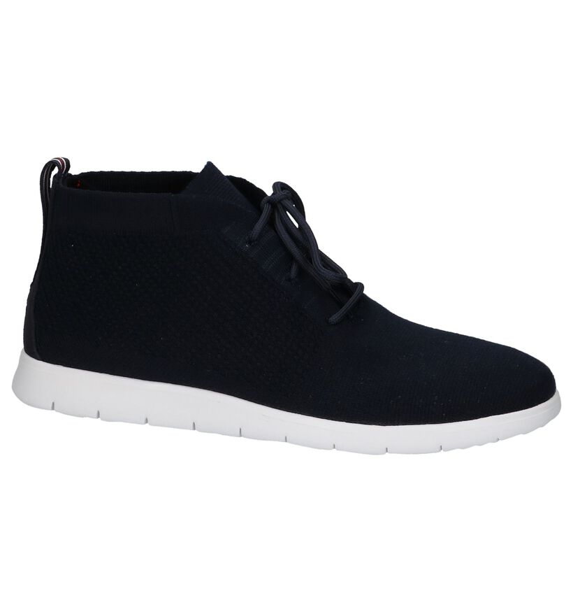 Donkerblauwe Hoge Sportieve Sneakers UGG Freamon Hyperweave in stof (210326)