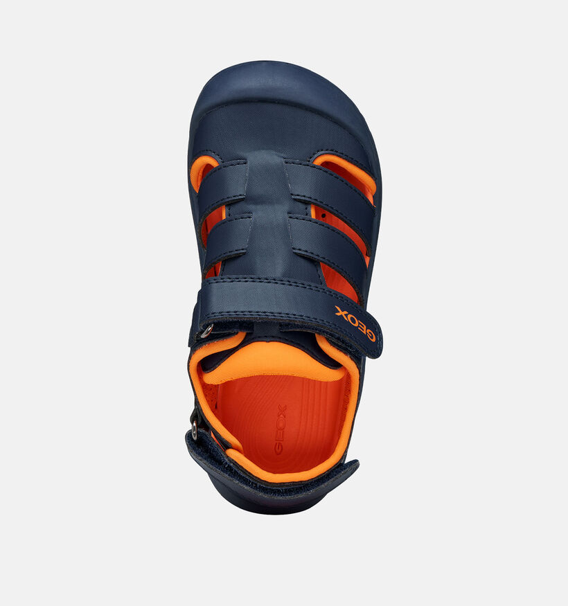 Geox J S. Fusbetto Pro Bo Sandales en Bleu fonc&eacute; pour gar&ccedil;ons (368868)