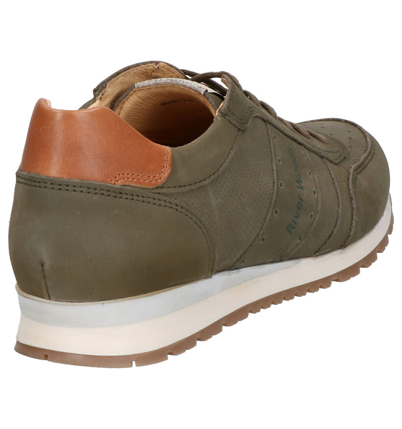 River Woods Buddy Blauwe Veterschoenen in nubuck (271148)