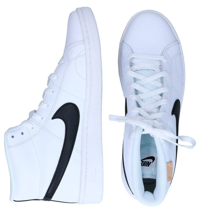 Nike Court Royale 2 Mid Zwarte Sneakers in leer (299330)