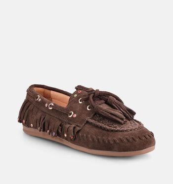 Haboob Chaussures plates Marron