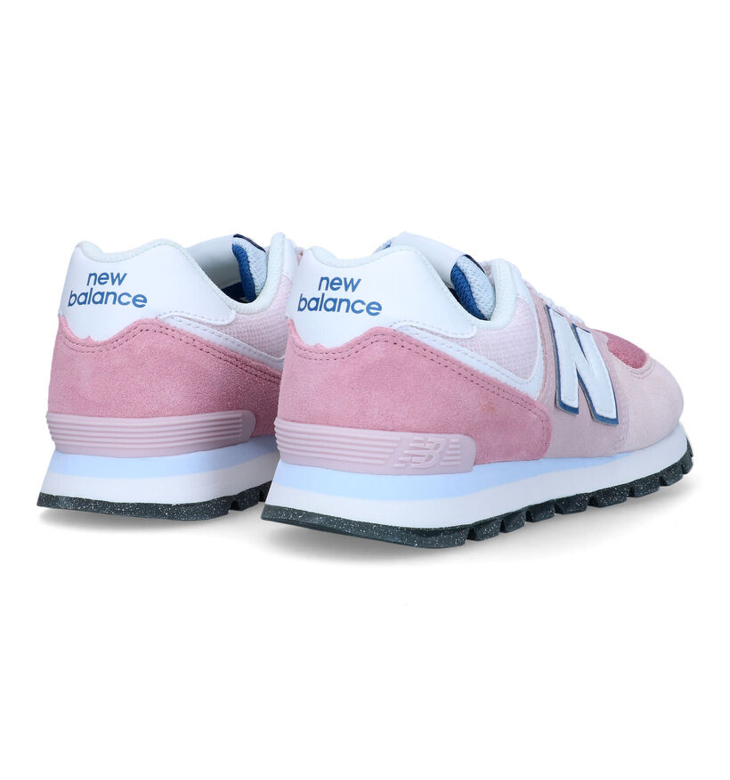 New Balance GC574 Baskets en Bleu pour filles (301696) - pour semelles orthopédiques