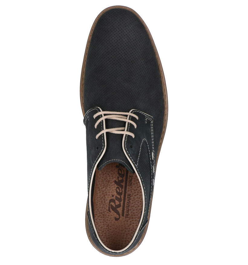 Rieker Blauwe Geklede Veterschoenen in rubber (266694)