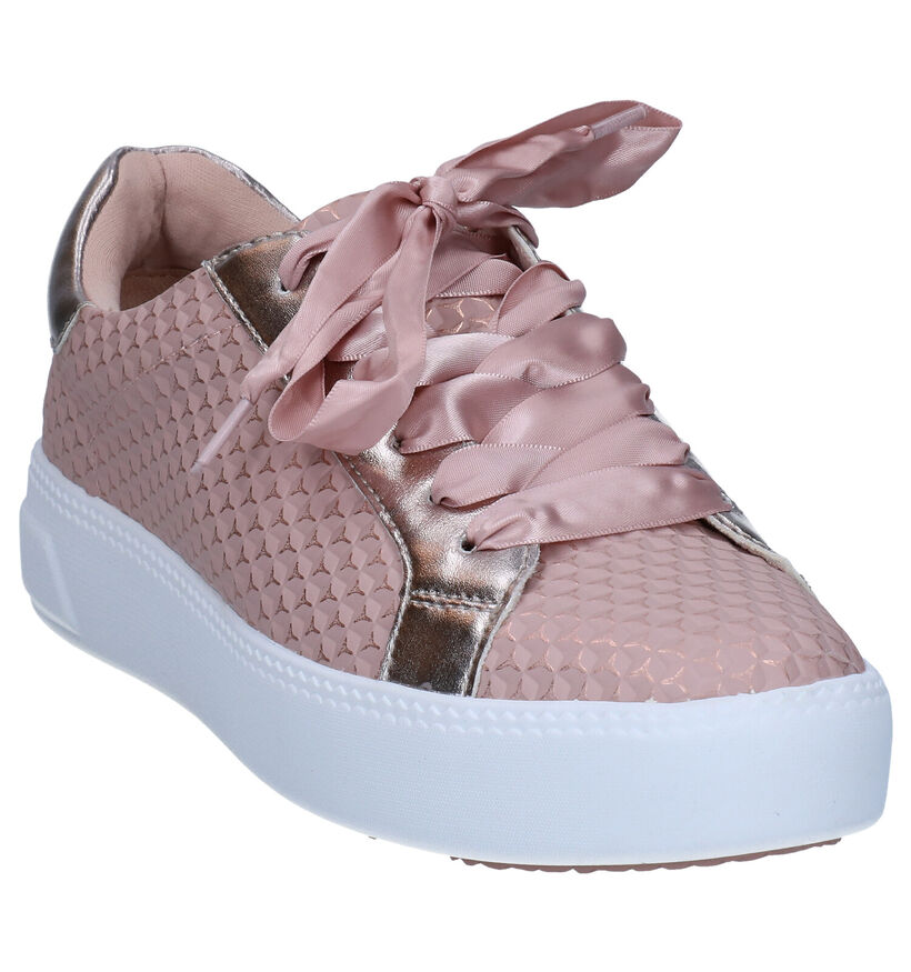 Tamaris Touch it Witte Veterschoenen in kunstleer (286303)