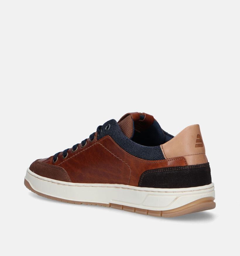 Bullboxer Cognac Veterschoenen voor heren (338929) - geschikt voor steunzolen