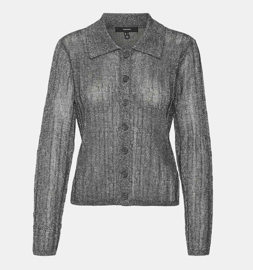 Vero Moda Miles Cardigan avec boutons en Gris pour femmes (349070)
