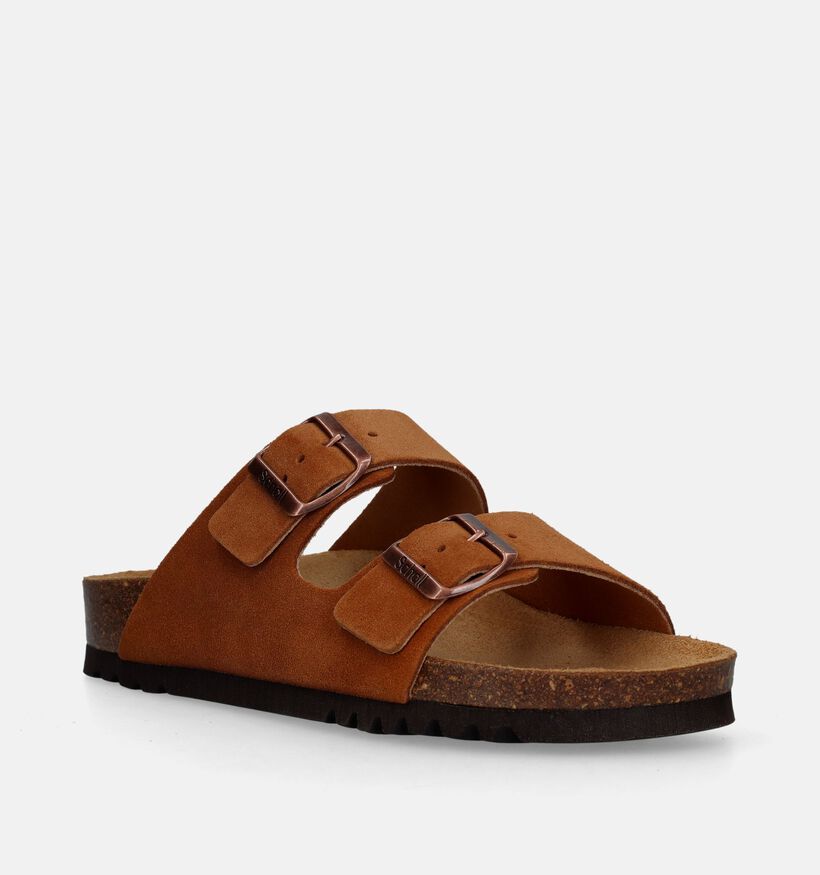 Scholl Josephine Nu-pieds orthopédiques en Cognac pour femmes (338543)