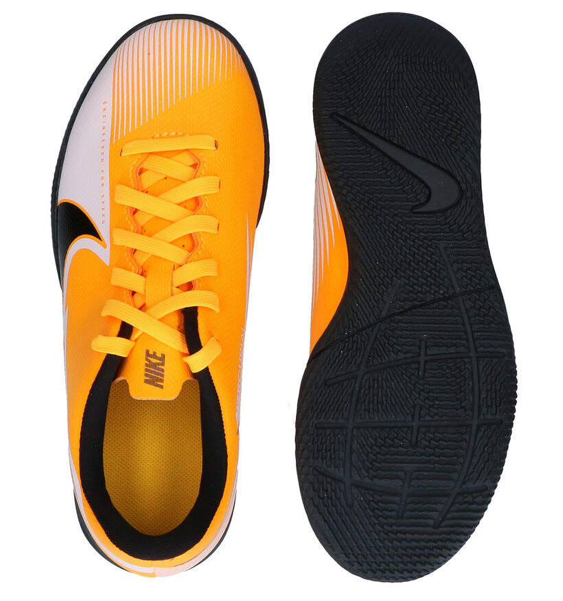 Nike JR Mercurial Baskets en Orange/Blanc en simili cuir (277502)