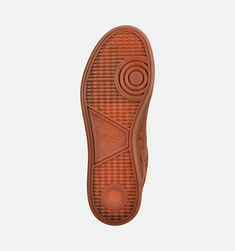 Polo Ralph Lauren Court Chaussures plates en Marron pour hommes (377252)