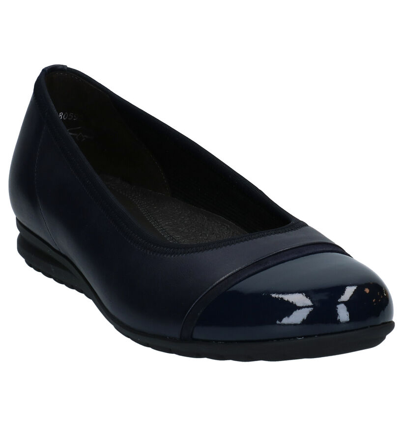 Gabor Easy Walking Ballerines en Bleu en cuir (287749)