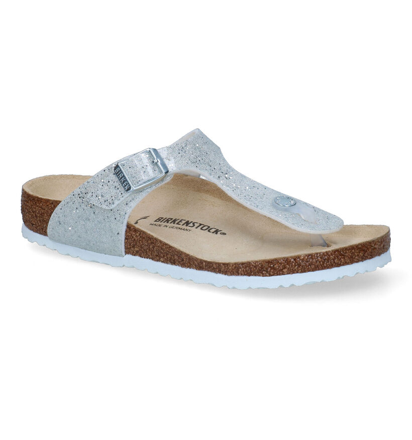 Birkenstock Gizeh BS Tongs en Blanc pour filles (338081)