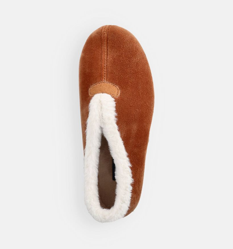 Comfort Plus Cognac Pantoffels voor dames (380871)