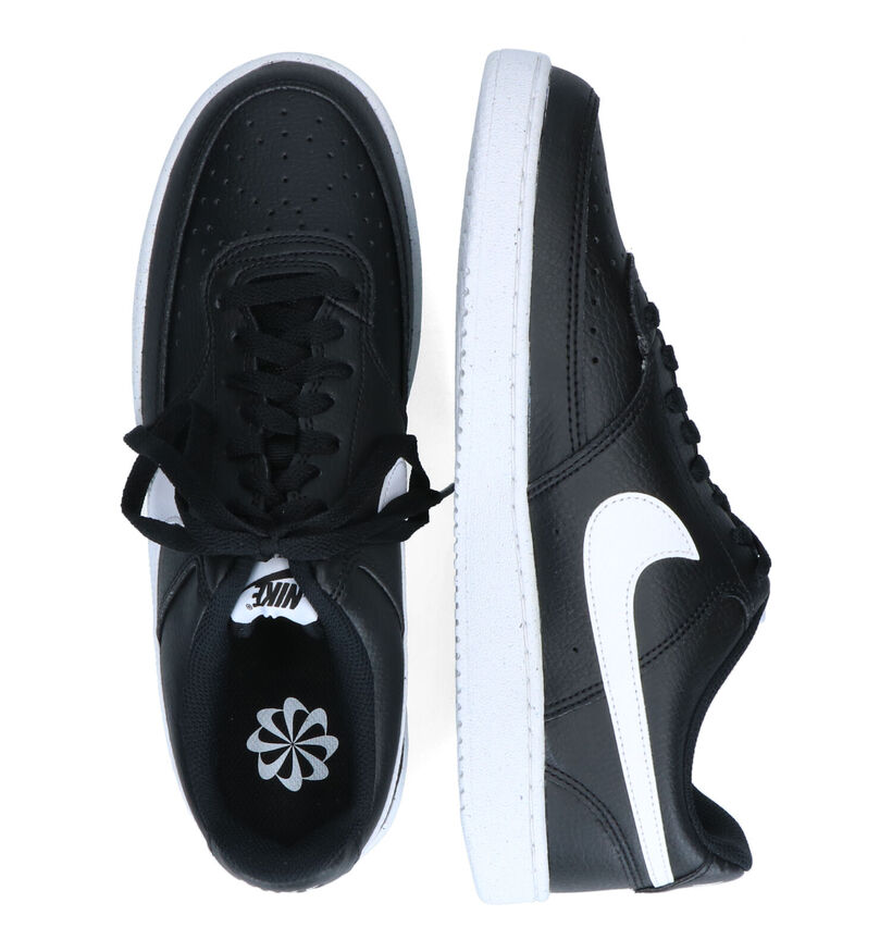 Nike Court Vision Baskets en Noir pour hommes (317112) - pour semelles orthopédiques