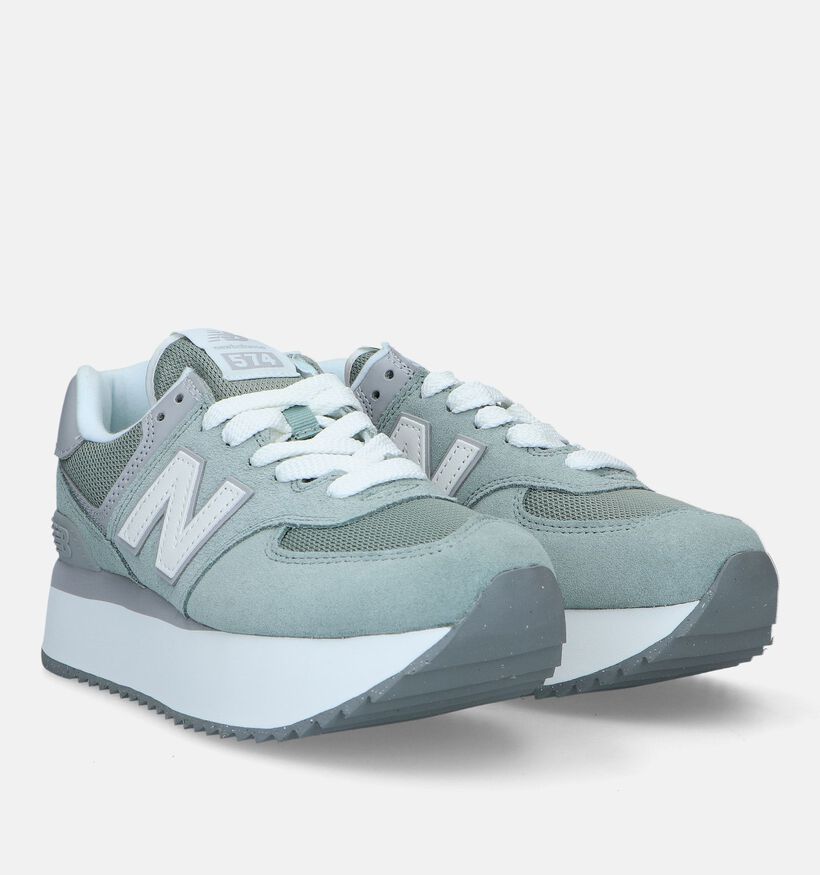 New Balance WL 574 Baskets en Violet pour femmes (327408) - pour semelles orthop&eacute;diques