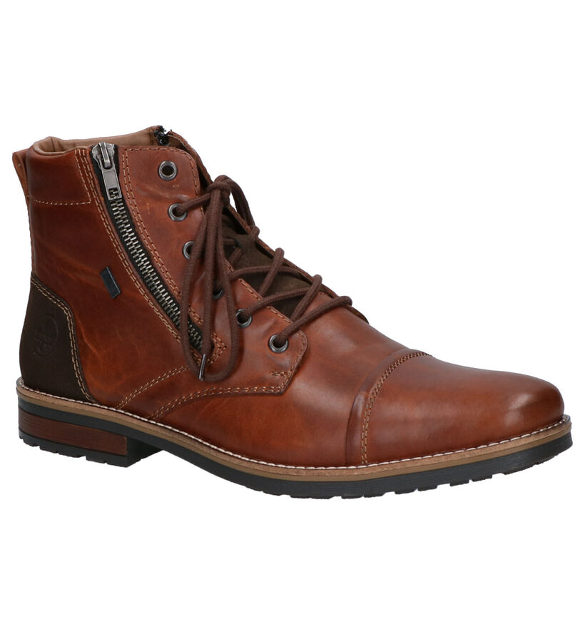 Rieker Cognac Boots in kunstleer (262179)