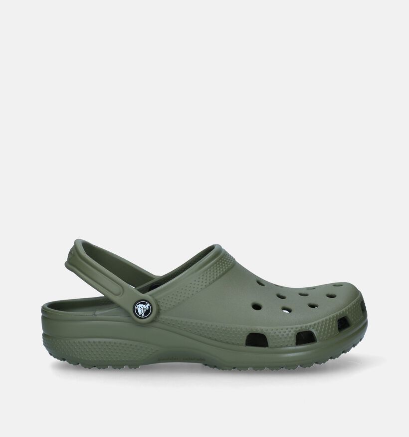 Crocs Classic Claquettes de piscine en Vert Kaki pour hommes (340089)