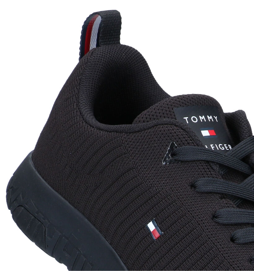 Tommy Hilfiger Corporate Zwarte Sneakers voor heren (321217) - geschikt voor steunzolen