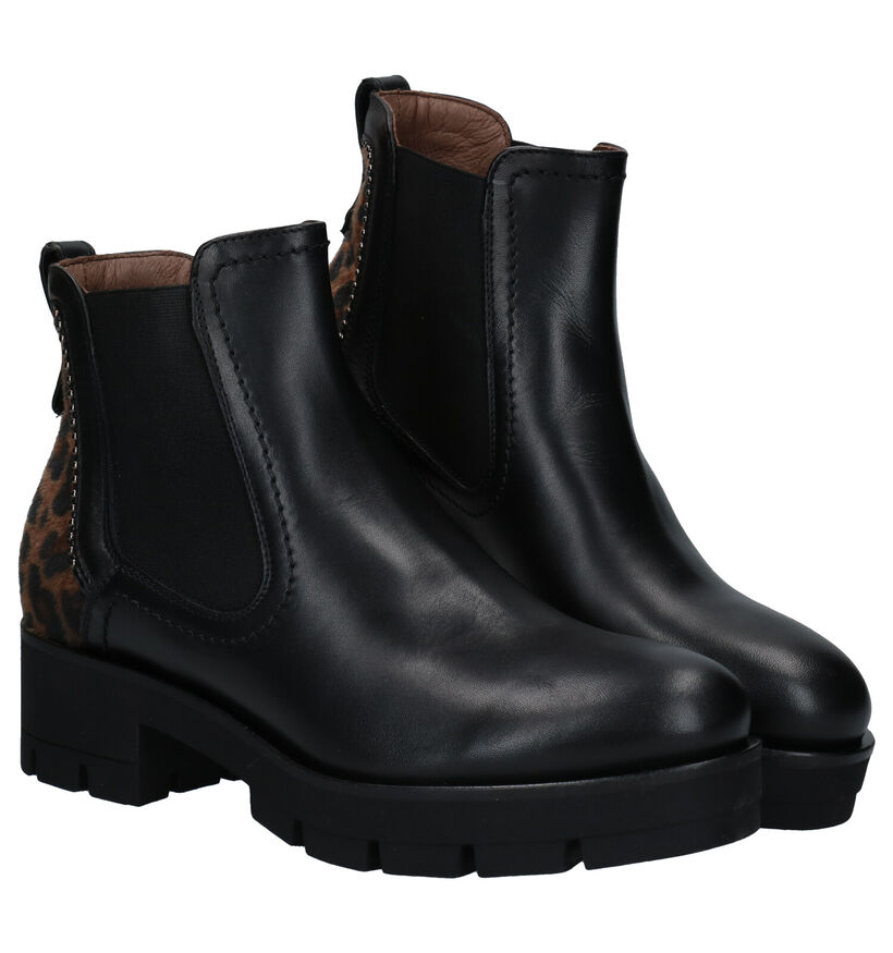 NeroGiardini Bottines à talons en Noir en cuir (283181)