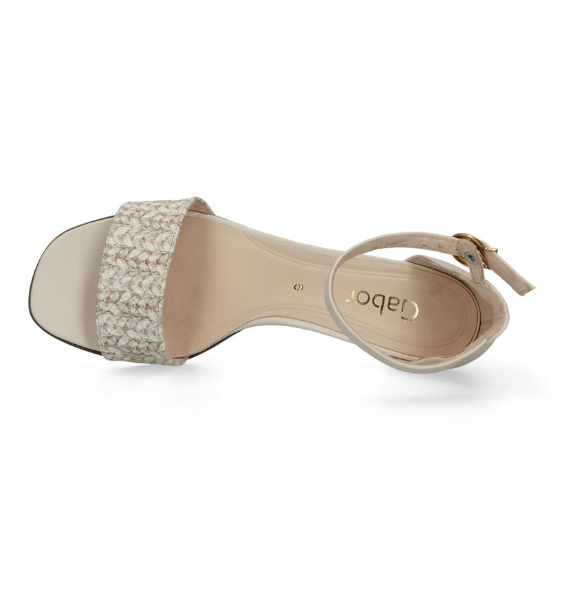 Gabor Gouden Sandalen met gesloten hak voor dames (329031)