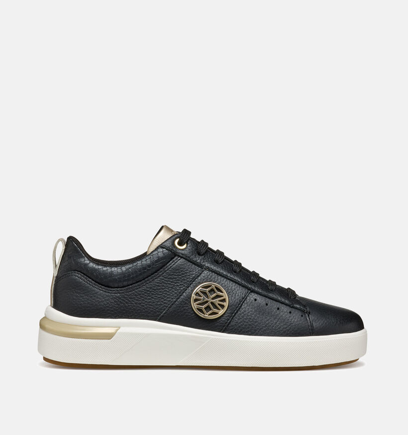Geox Dalyla Zwarte Veterschoenen voor dames (353793) - geschikt voor steunzolen