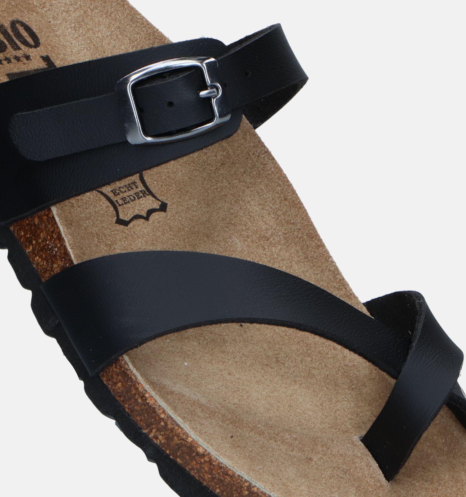 Bio Time Zwarte Teenslippers Dames Slippers Online op TORFS.BE