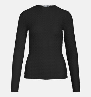 Vila T-shirts Zwart/Beige