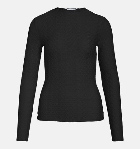 Vila T-shirts Noir/Beige