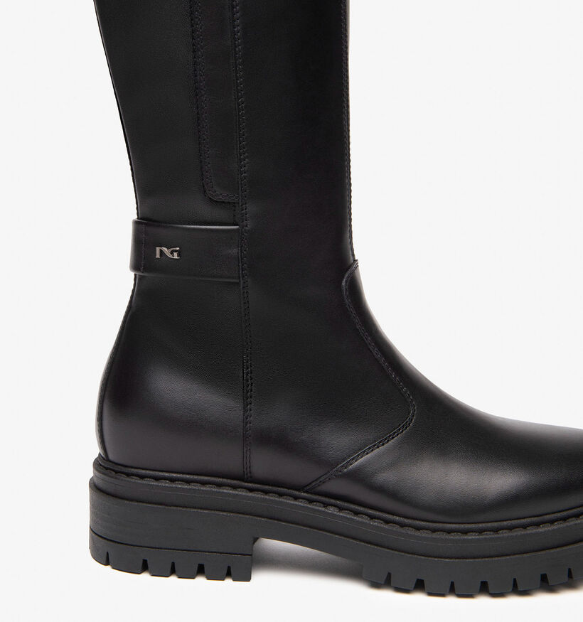 NeroGiardini Bottes hautes en Noir pour femmes (363961) - pour semelles orthopédiques