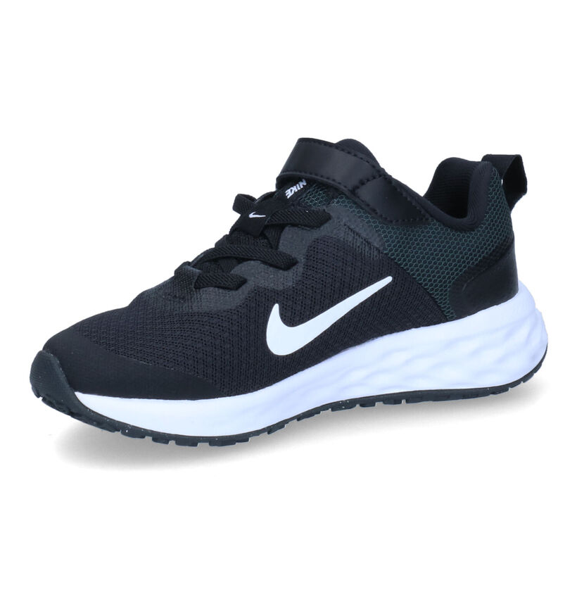 Nike Revolution 6 PS Zwarte Sneakers voor jongens, meisjes (325355)